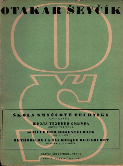 Škola smyčcové techniky op. 2, sešit 1 - Kliknutím na obrázek zavřete